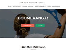Tablet Screenshot of boomerang33.fr